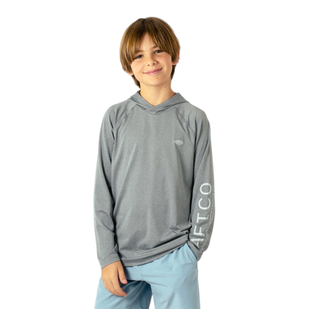 Aftco Youth Samurai Hood Performance LS Shirt - Dogfish Tackle & Marine