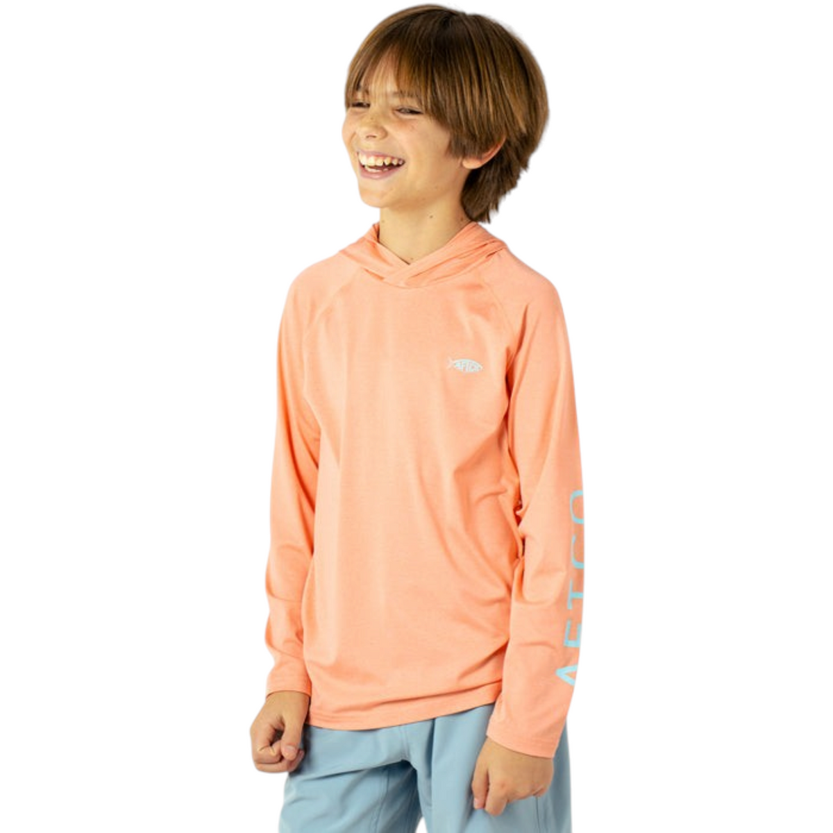 Aftco Youth Samurai Hood Performance LS Shirt - Dogfish Tackle & Marine