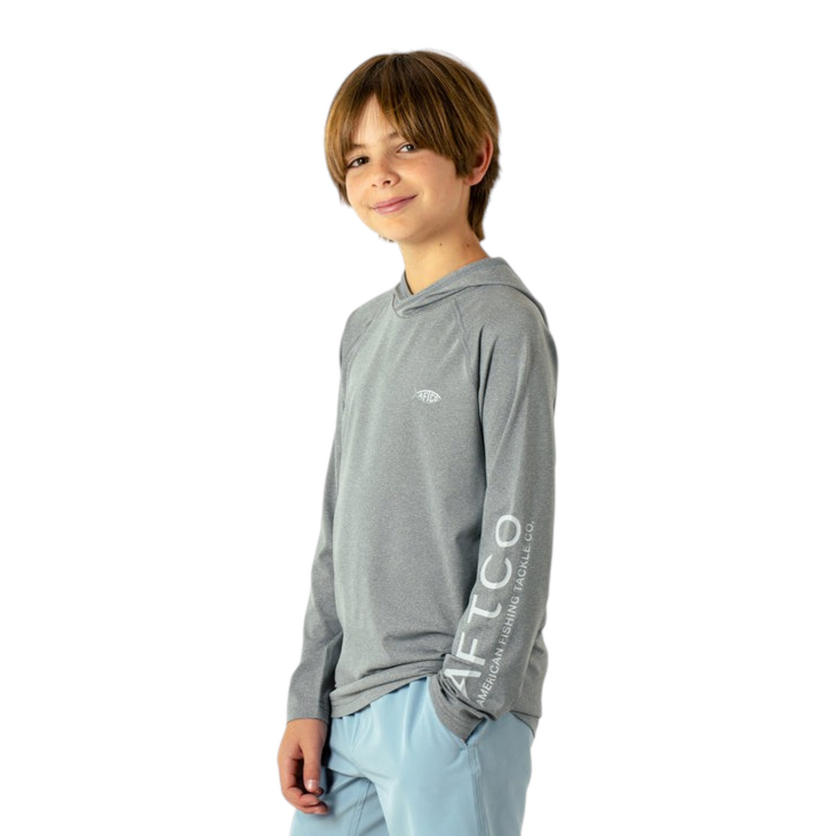 Aftco Youth Samurai Hood Performance LS Shirt - Dogfish Tackle & Marine