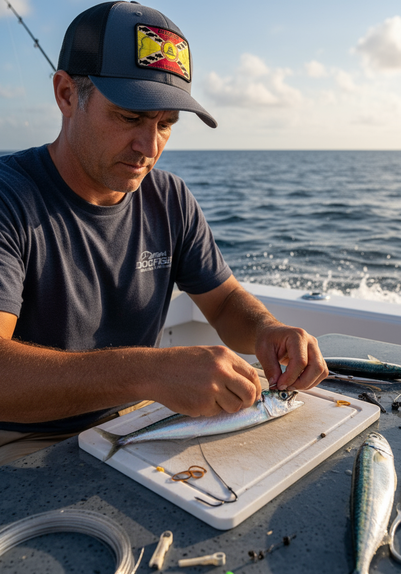 Dogfish Tackle & Marine "Don't Tread On Me" Trucker Hat - Dogfish Tackle & Marine
