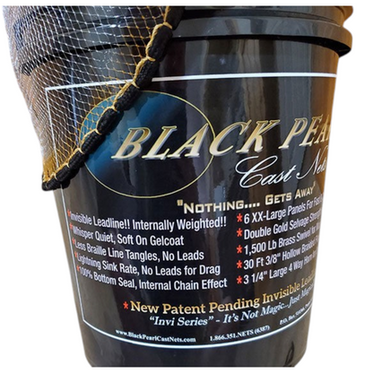 Black Pearl Invi Series Cast Nets 1.65lb - Dogfish Tackle & Marine