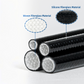 Dogfish Tackle & Marine Bluewing black silicone coated woven fiberglass chafe guard tubes for fishing line protection