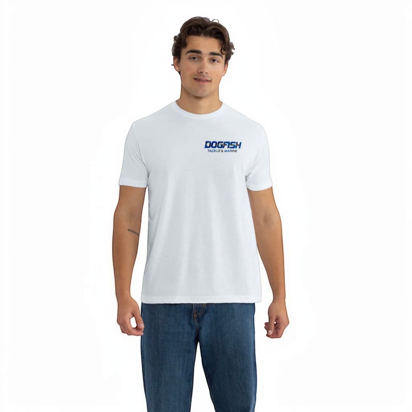 Dogfish Short Sleeve T-Shirt Bottom Finder Hogfish Logo - Dogfish Tackle & Marine