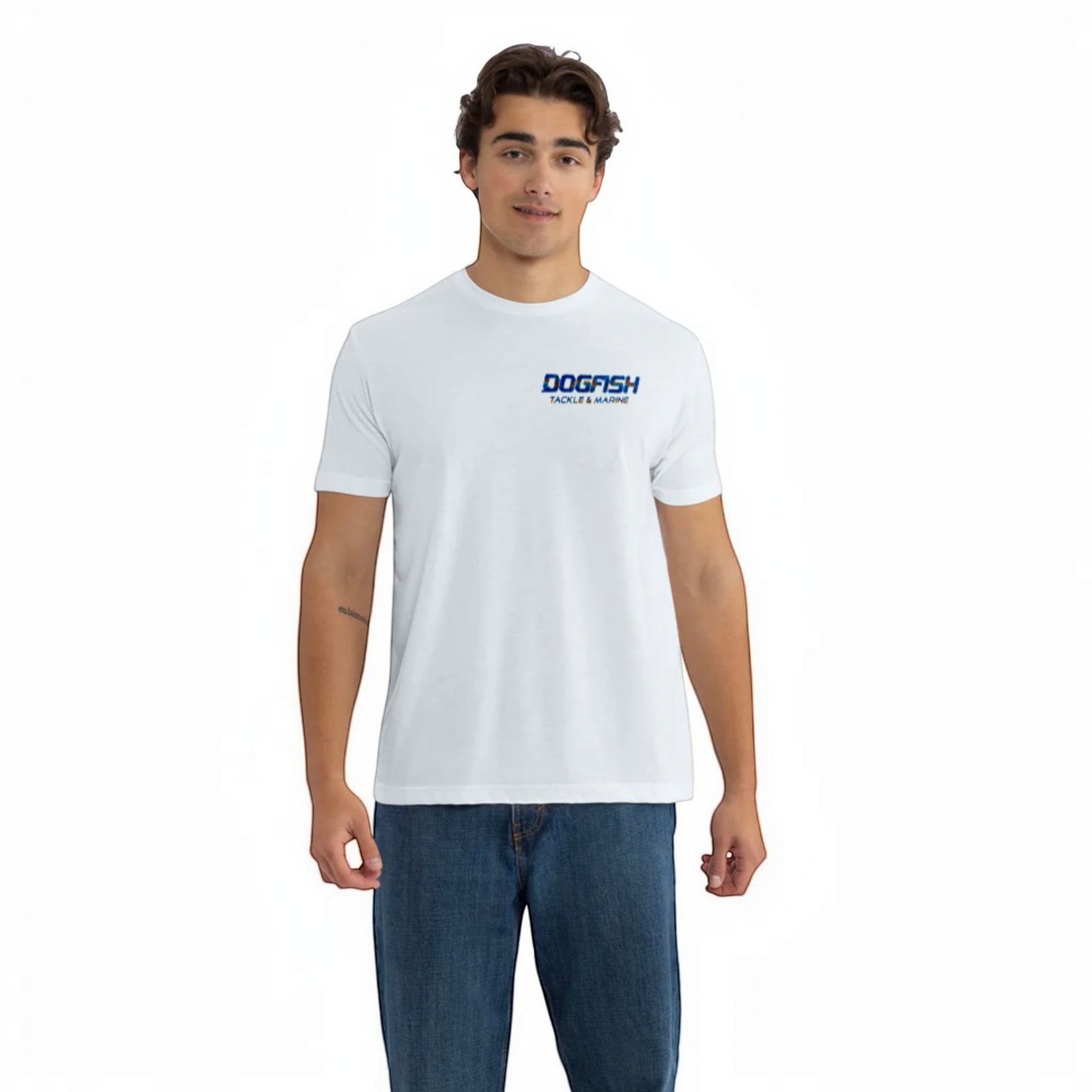 Dogfish Short Sleeve T-Shirt Bottom Finder Hogfish Logo - Dogfish Tackle & Marine