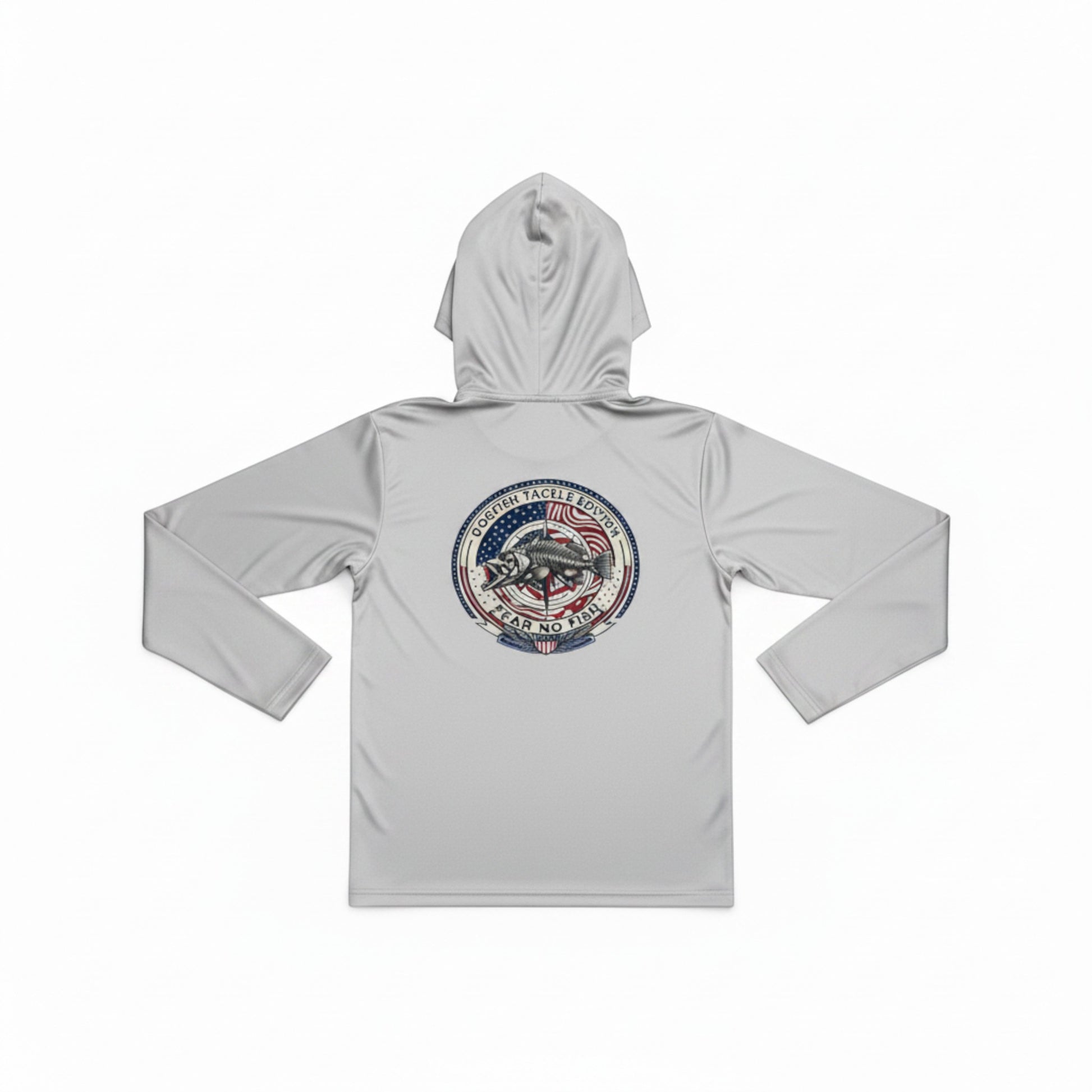 Dogfish Youth Long Sleeve Hooded Micro 4th of July Logo - Dogfish Tackle & Marine