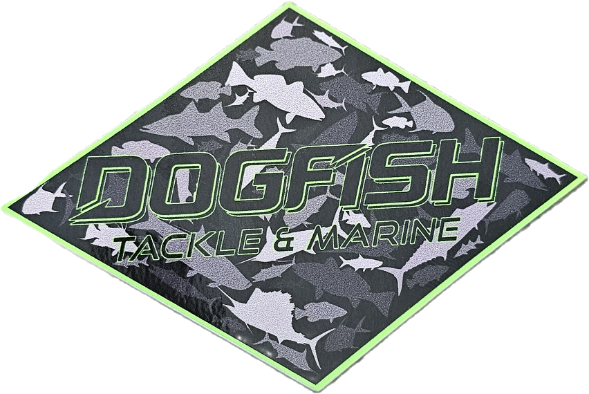 Dogfish 3 x 5 Sticker - Dogfish Tackle & Marine