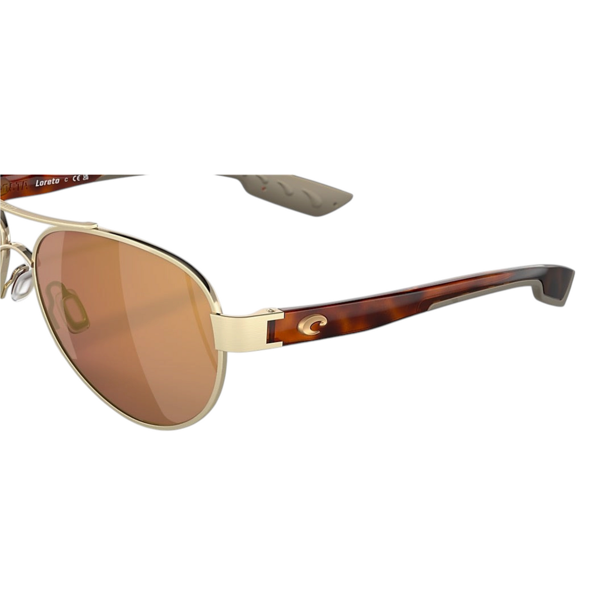 Costa Loreto Polarized Sunglasses In Gold Mirror - Dogfish Tackle & Marine