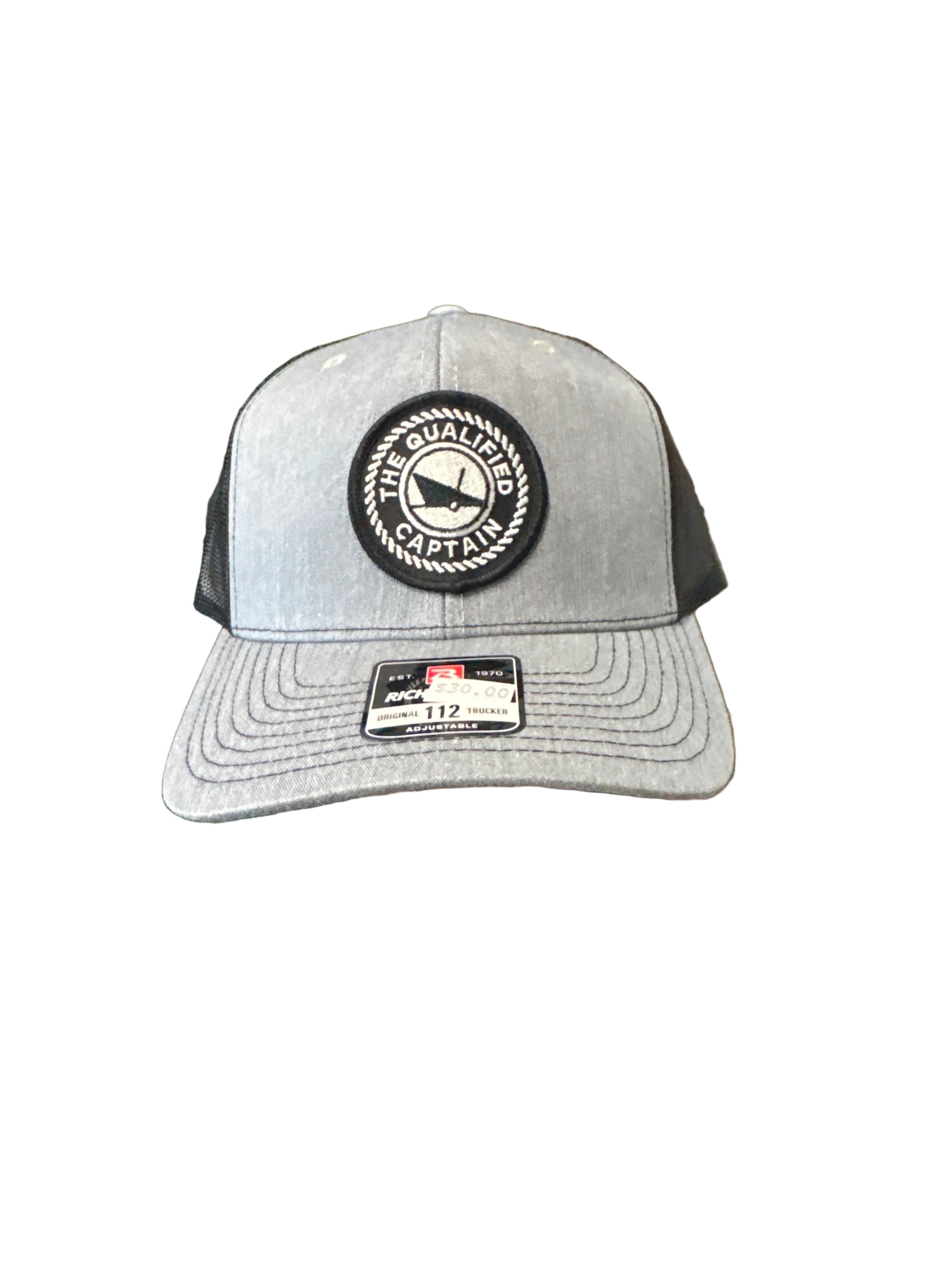 Qualified Captain Embroidered Patch Trucker Hat $ - Dogfish Tackle & Marine