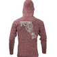 Dogfish Long Sleeve Hooded Micro Florida Unchained Logo - Dogfish Tackle & Marine