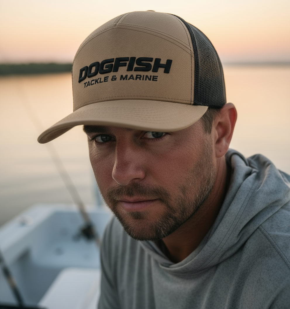 Dogfish Tackle & Marine Logo Snapback Hat - Dogfish Tackle & Marine