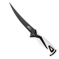 Dogfish Tackle & Marine Danco 7-inch Pro Series fillet knife with black Teflon-coated blade and white ergonomic grip