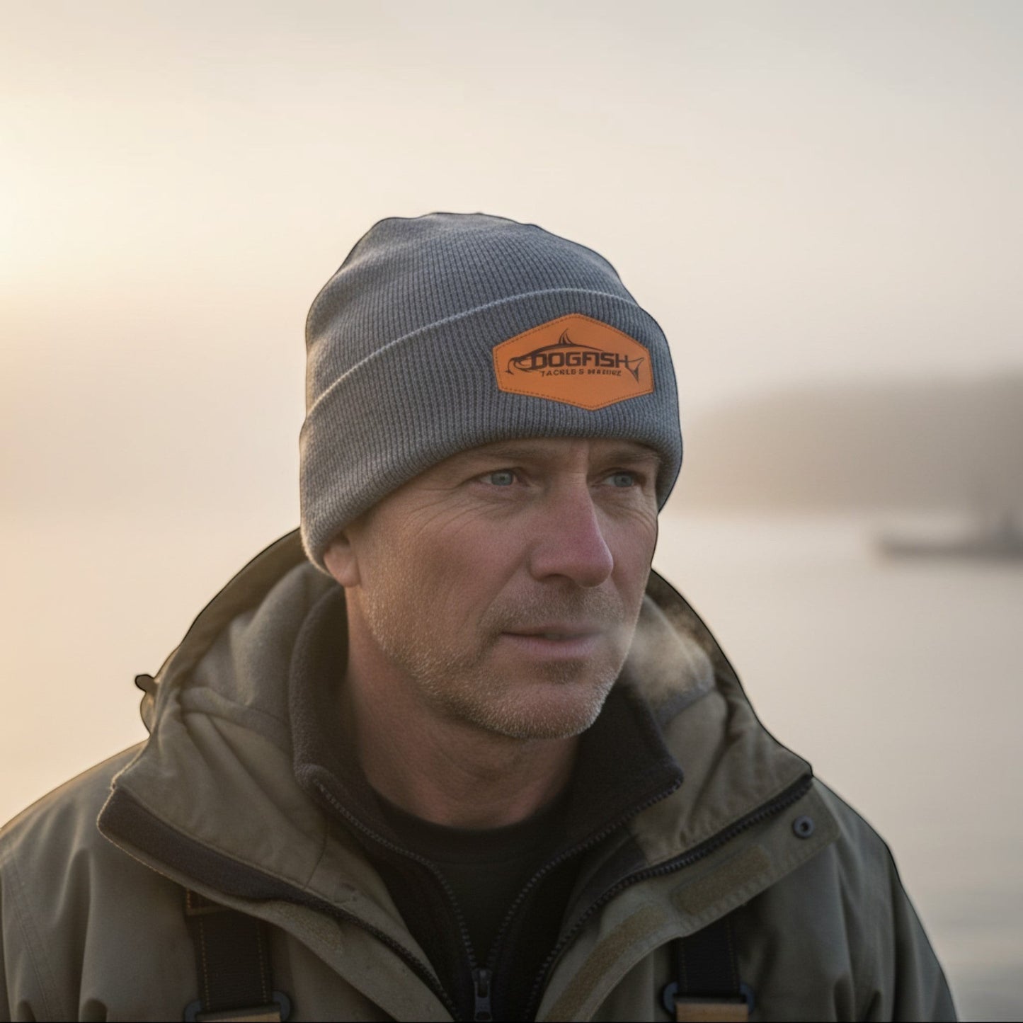 Dogfish Leather Patch Beanie - Dogfish Tackle & Marine