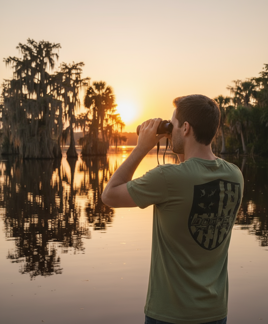 Dogfish Short Sleeve T-Shirt Muti Fish Badge Logo - Dogfish Tackle & Marine