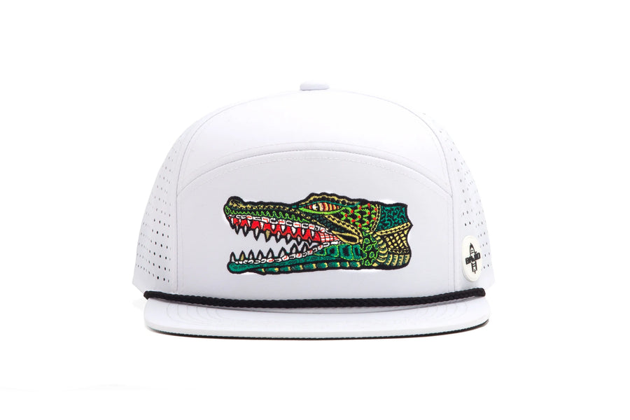 Bajio Gator Head Performance Flat Brim Hat - Dogfish Tackle & Marine