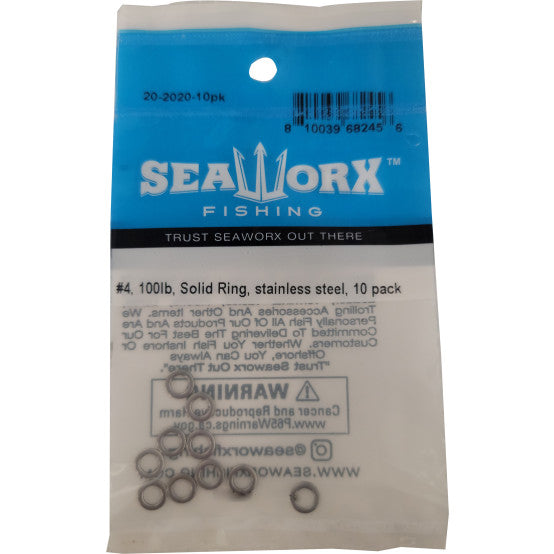 Seaworx Stainless Steel Solid Ring 10pk