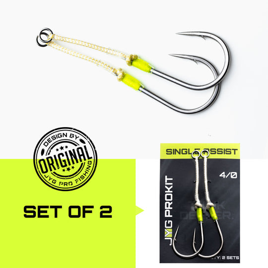 Jyg Single Assist Hook Kevlar 2pk