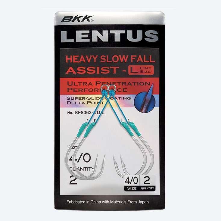 BKK LENTUS HEAVY SLOW FALL ASSIST HOOKS 2Hk 2PK - Dogfish Tackle & Marine