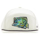 Bajio Bass Head Performance Flat Brim Hat - Dogfish Tackle & Marine