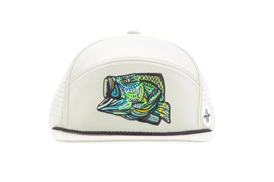 Bajio Bass Head Performance Flat Brim Hat - Dogfish Tackle & Marine