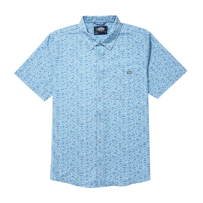 Aftco Boatbar Printed Button Down Shirt - Dogfish Tackle & Marine