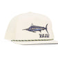 Bajio Black Marlin - Flat Brim Twill Trucker Hat - Dogfish Tackle & Marine