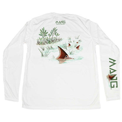 MANG Men's Tailing Redfish Performance Longsleeve Shirt - Dogfish Tackle & Marine