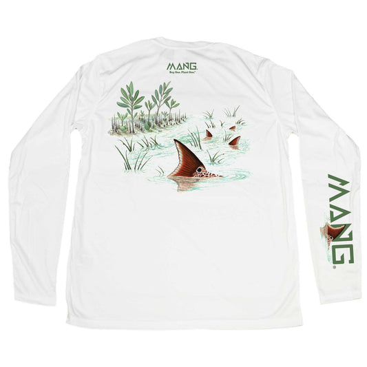 MANG Men's Tailing Redfish Performance Longsleeve Shirt - Dogfish Tackle & Marine