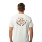 Dogfish Tackle & Marine Marsh Wear Mission T-Shirt in off-white cotton with a back graphic of a coyote and flag.
