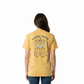 Dogfish Tackle & Marine Marsh Wear yellow cotton t-shirt with a back graphic of two herons in a circular design.