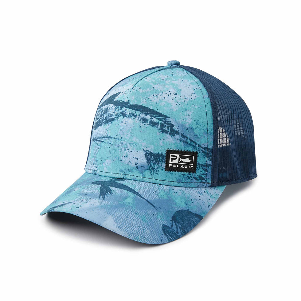 Pelagic Echo Open Seas Performance Trucker Blue - Dogfish Tackle & Marine