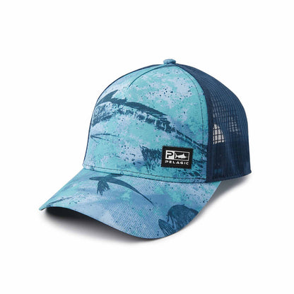 Pelagic Echo Open Seas Performance Trucker Blue - Dogfish Tackle & Marine