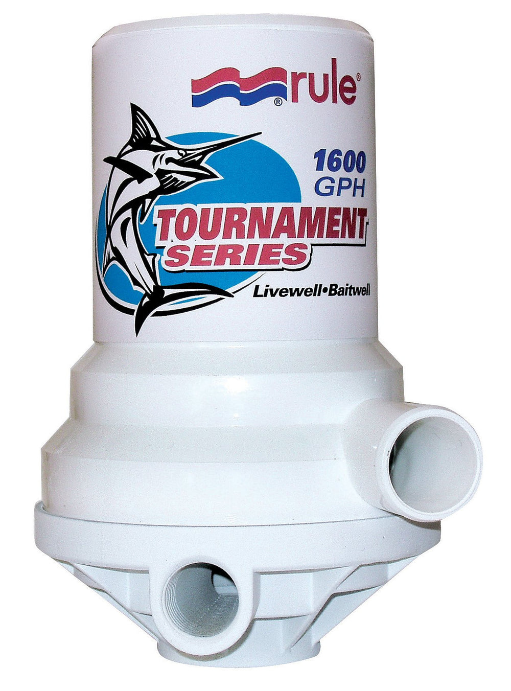 Rule 1600gph Tournament Series Livewell/Baitwell Pump *