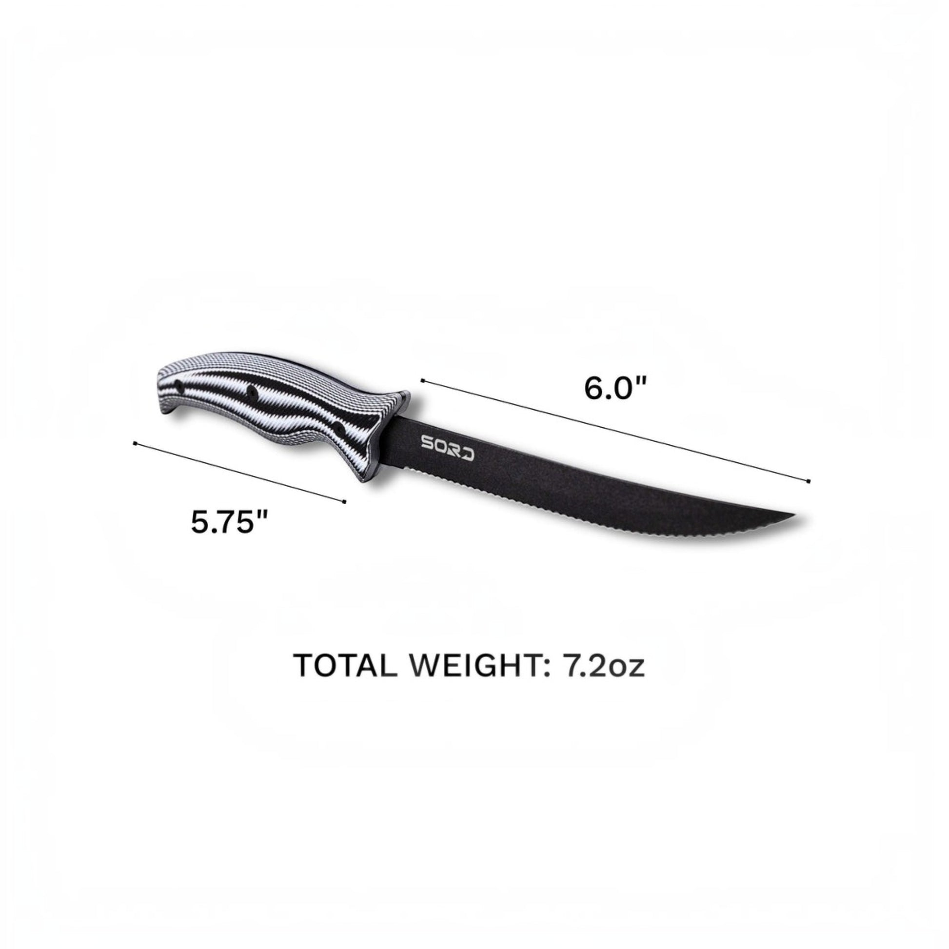 SORD Fishing Products 6in Serrated Blade Knife - Dogfish Tackle & Marine