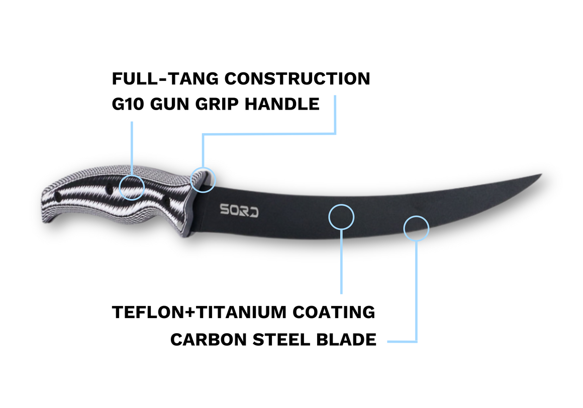 Sord 9in Fillet Knife - Medium Flex - Dogfish Tackle & Marine