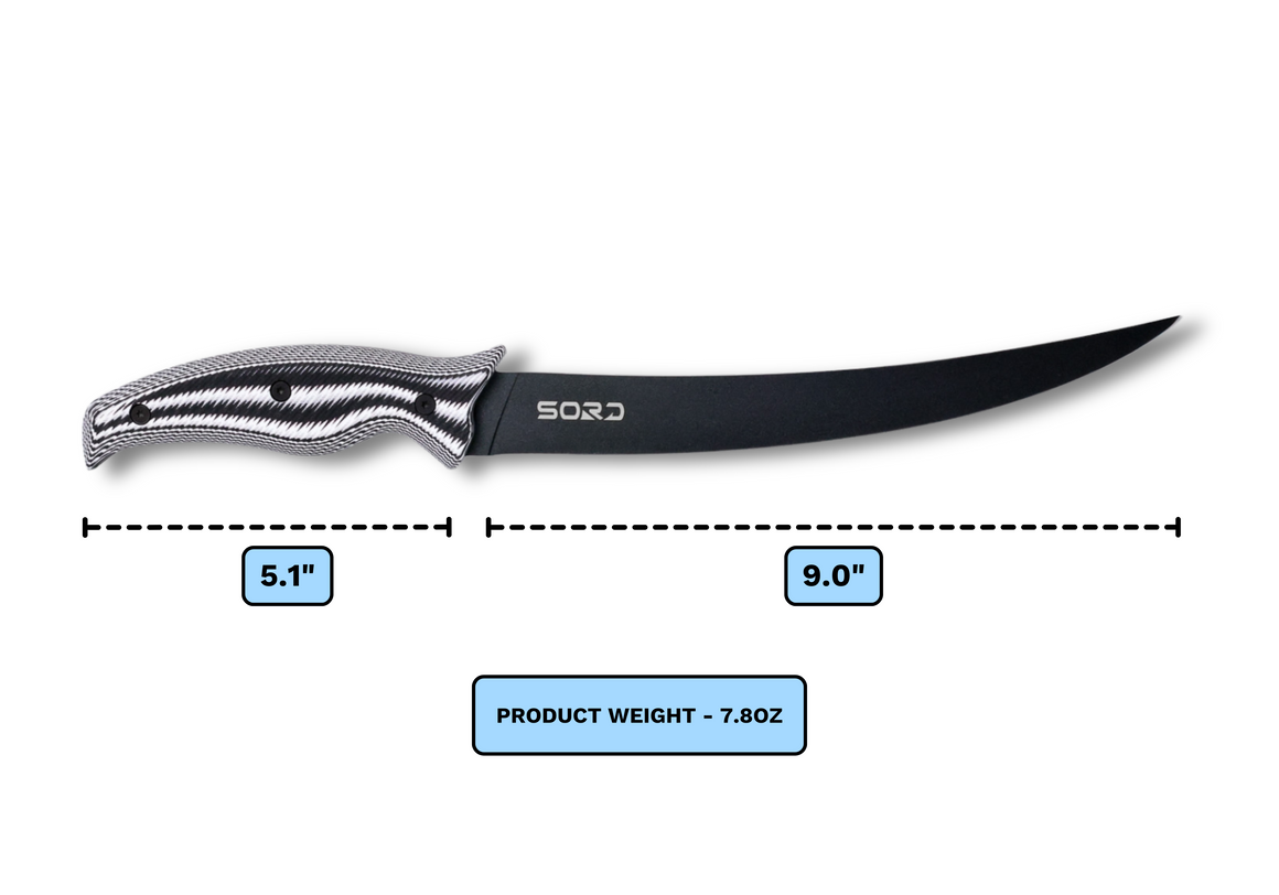 Sord 9in Fillet Knife - Flexy - Dogfish Tackle & Marine