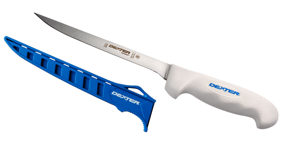 Dexter Outdoors 7 inch Soft Grip Flexible Fillet Knife With Edge Guard
