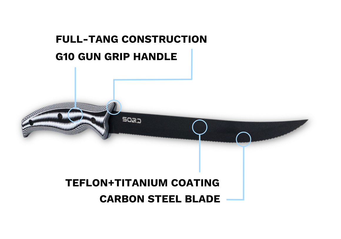 Sord 9in Serrated Blade - Dogfish Tackle & Marine