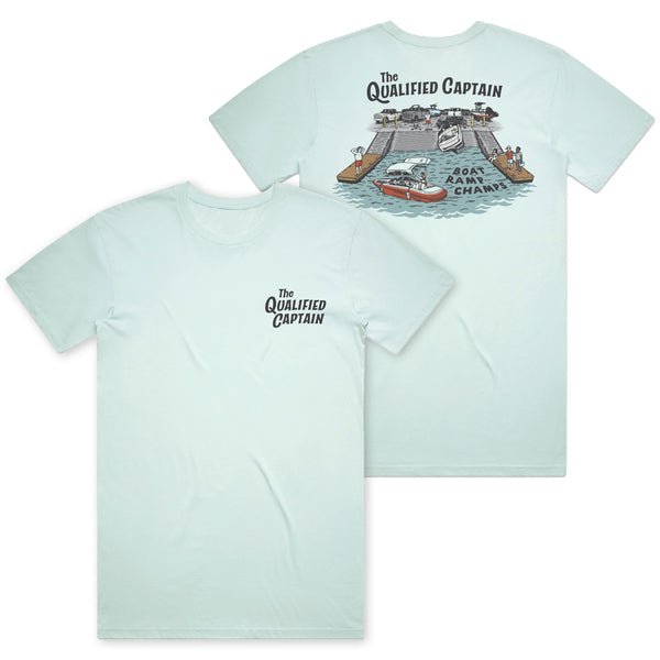 Qualified Captain Boat Ramp Champ Tee - Dogfish Tackle & Marine