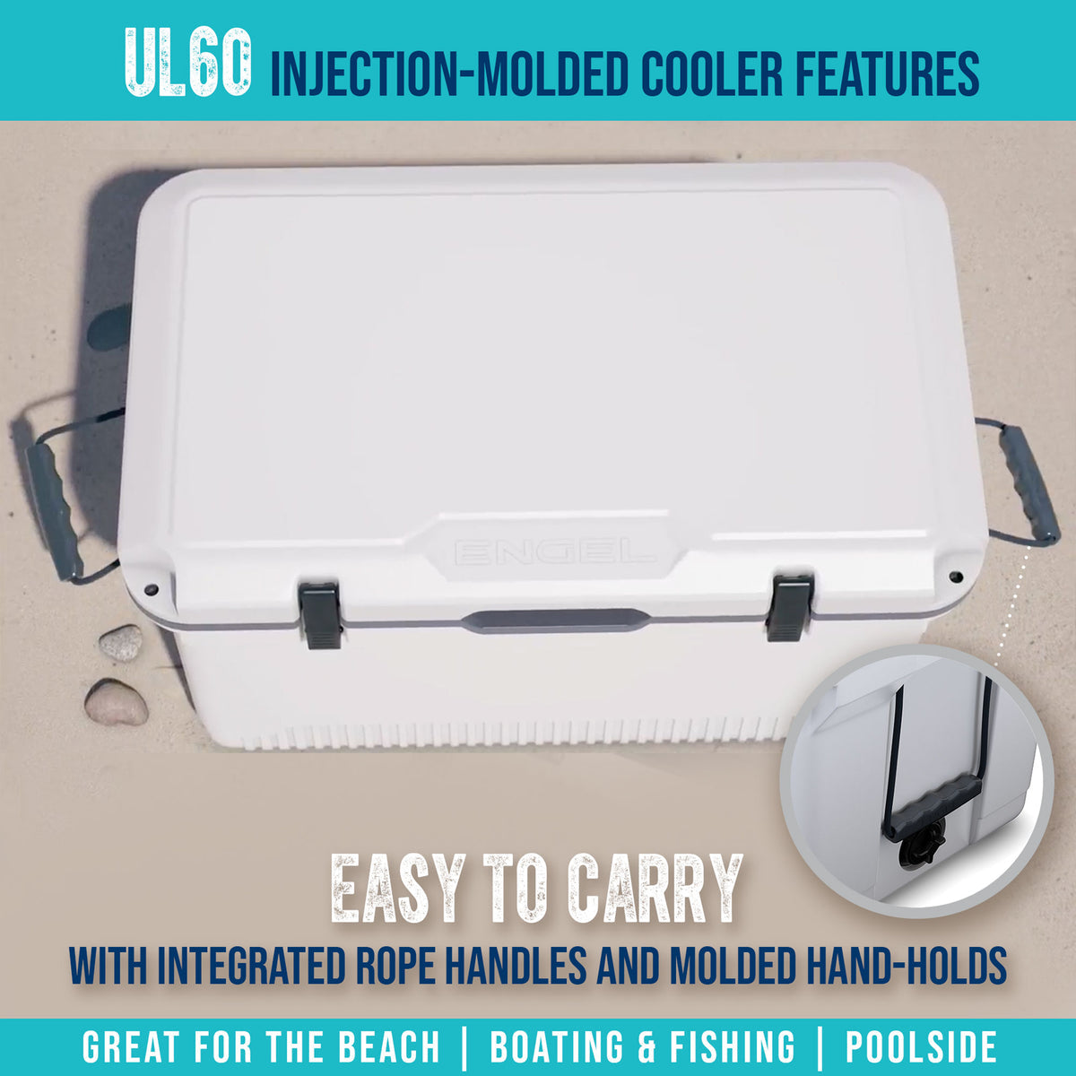 Engel 60Qt UltraLite Injection Molded Cooler - Dogfish Tackle & Marine