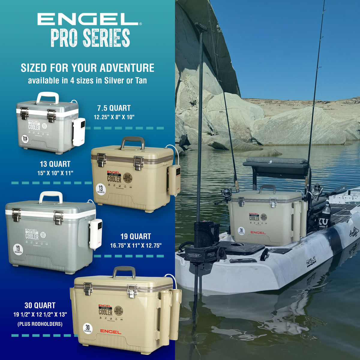 Engel 19Qt Live Bait Pro Cooler - Dogfish Tackle & Marine