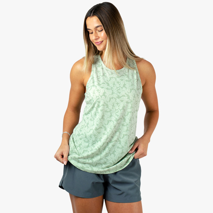 Aftco Women's Ocean Bound Printed Performance Tank - Dogfish Tackle & Marine