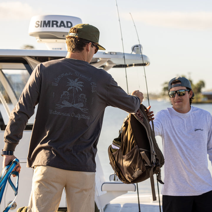 Waterman Outfitters Beach Club Cotton Long Sleeve - Dogfish Tackle & Marine