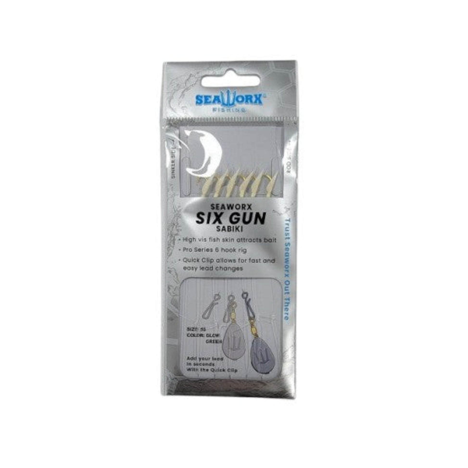 Seaworx Six Gun Sabiki Rigs Dogfish Tackle & Marine