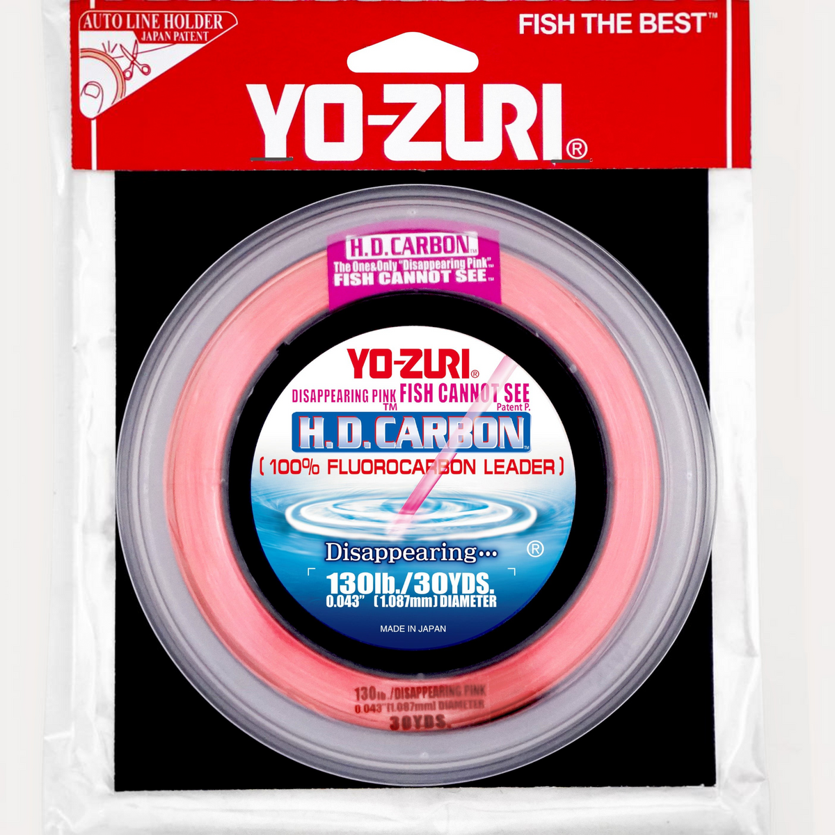 Yo-Zuri H.D. Carbon Fluorocarbon Leader Disappearing Pink - Dogfish Tackle & Marine