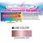 Dogfish Tackle & Marine Yo-Zuri H.D. Carbon fluorocarbon leader showing the disappearing pink color spectrum chart