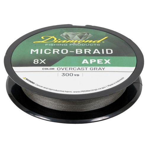 Diamond Fishing Products 8X Apex Micro Braid (300 Yard Spool) - Dogfish Tackle & Marine