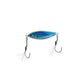 Dogfish Tackle & Marine Angler Co Widowmaker Jig, blue metallic slow pitch jig with shad profile, 200g weight, and feathered assist hooks.