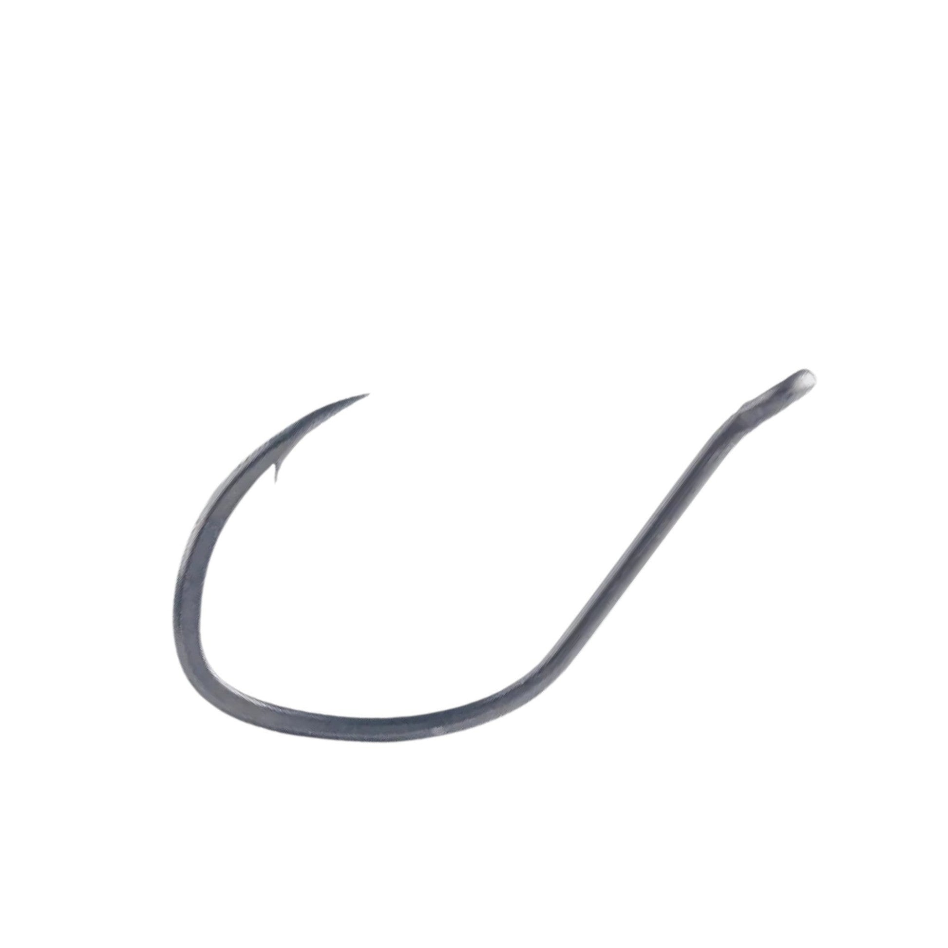Dogfish Tackle & Marine BKK Big Bait offset fishing hook with a wide bend, SS finish, and 45-degree up-turned eye