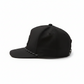 Dogfish Tackle & Marine black unstructured nylon baseball cap with rope detail and Stick Figure logo patch.