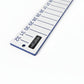 Dogfish Tackle & Marine white bump board with blue measurement markings from 25-32 inches. Made of marine grade starboard.